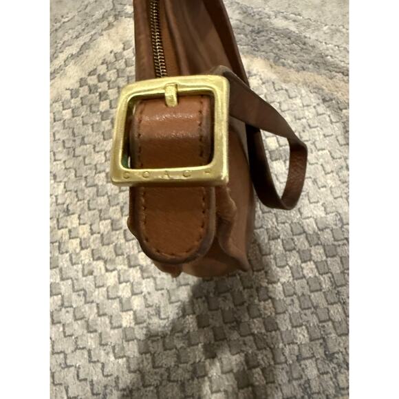 Vintage COACH Andrea Slim Shoulder Bag 9073 Hand Bag Purse Brown Leather Patina - Picture 9 of 16